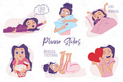 Planner stickers, an Illustration by Kate Snitser (Thumbnail 1 of 2)