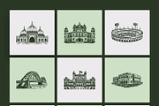 Pakistan Landmark Illustration Art, a Decorative Illustration by Prosymbols (Thumbnail 9 of 10)
