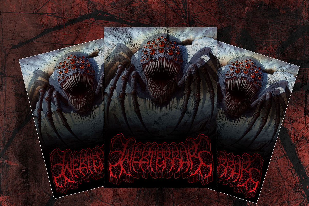 Cobweb Death Metal Font, a Blackletter Font by Fonday Studio (Photo 7 of 12)
