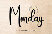 Monday, a Handwritten Font by InermediaSTUDIO (Thumbnail 1 of 5)