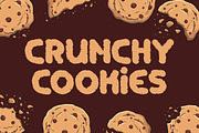 Crunchy Cookies - Bold Quirky Displa, a Script Font by PutraCetol Studio (Thumbnail 1 of 11)