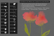 Watercolor Procreate Floral Brushes, a Brush Add-On by Studio Kitsch (Thumbnail 2 of 6)