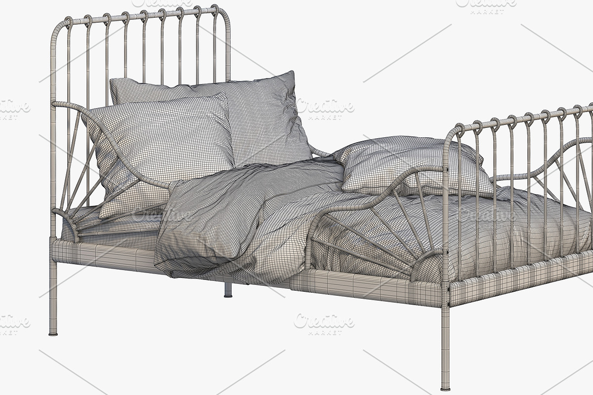 Color metal children's beds 3d model, a Furniture 3D Model by 3dmitruk (Photo 8 of 12)