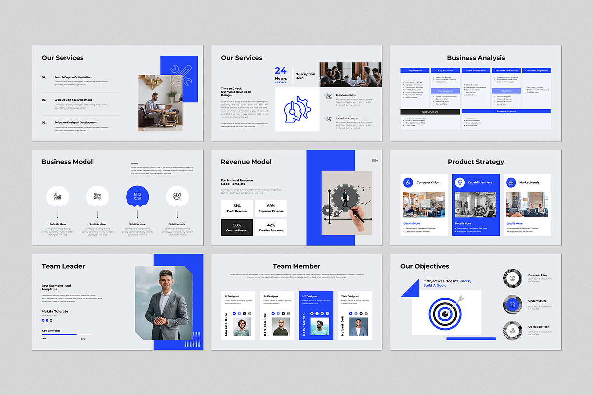 Business Pitch-Deck Presentation, a Presentation Template by CreativeSlides