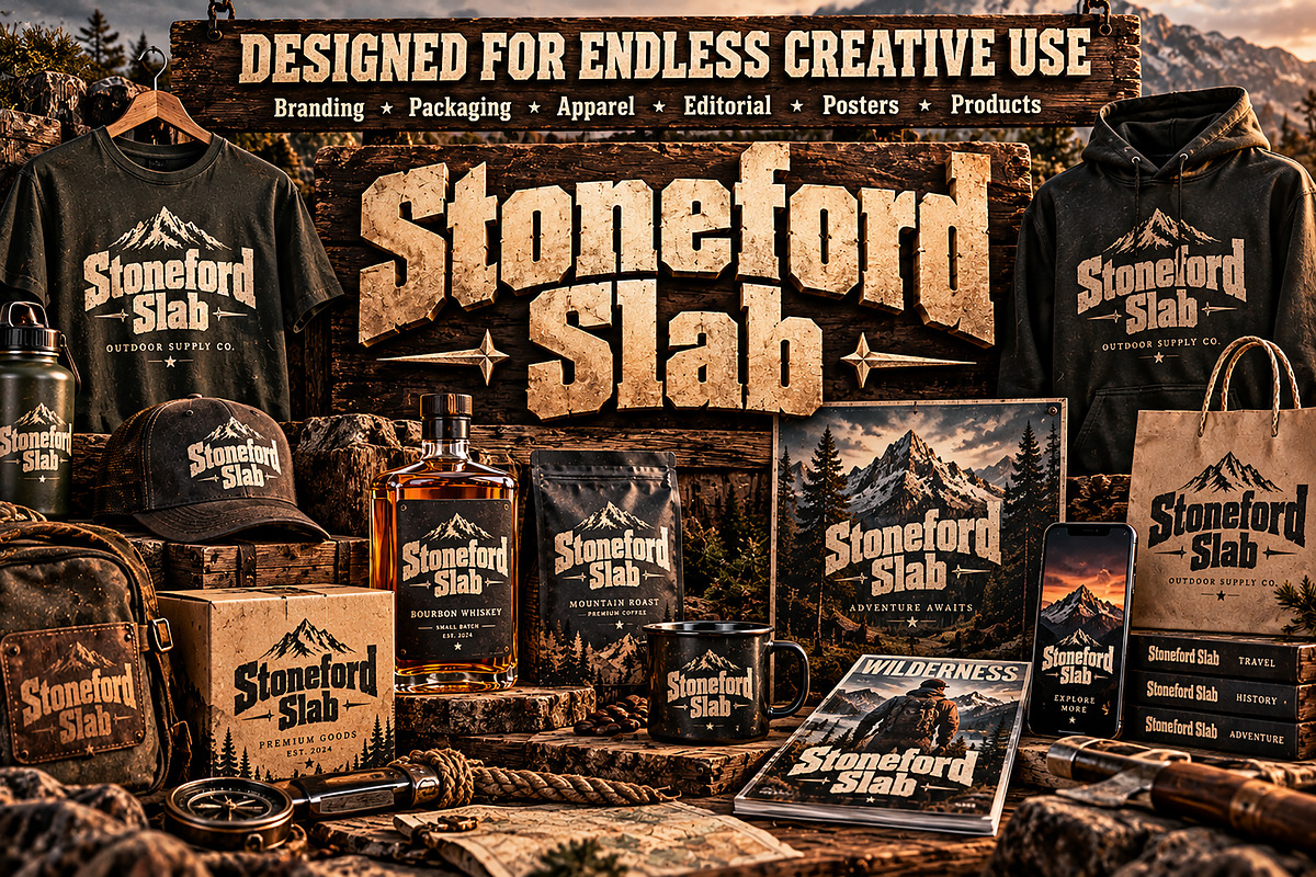 Stoneford Slab, a Slab Serif Font by Wow Magic (Photo 2 of 5)
