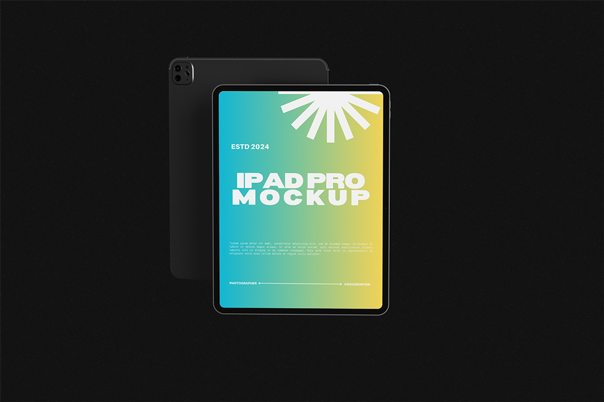 iPad Pro Mockup, an iPad Mockup by HanaSaka_Studio (Photo 4 of 5)