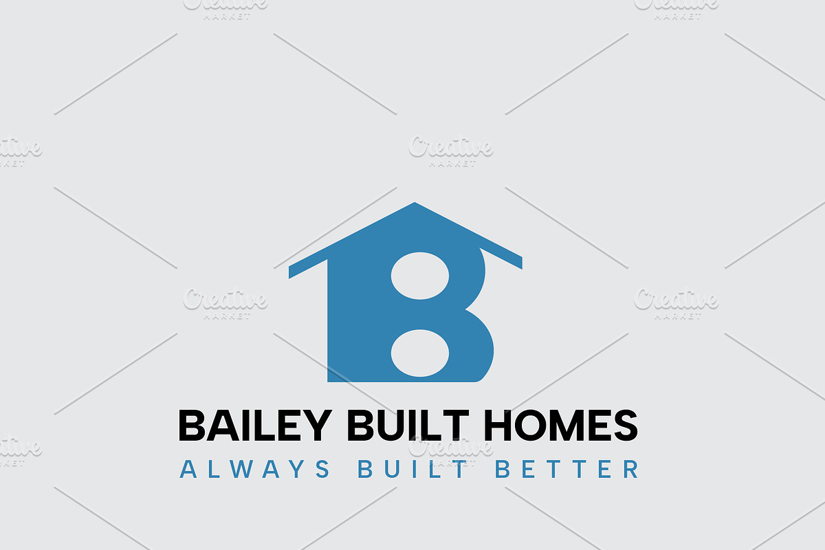 B letter Real Estate Logo design, a Branding & Logo Template by MR.A (Photo 2 of 5)