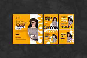 Marketing agency social media post, a Social Media Template by Tanmoy Topu