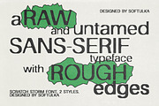 Scratch Storm Textured Typeface, a Sans Serif Font by softulka (Thumbnail 4 of 7)
