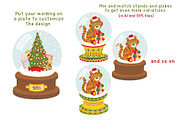 Snow globes vector clipart, an Object Illustration by Trinibis (Thumbnail 5 of 6)