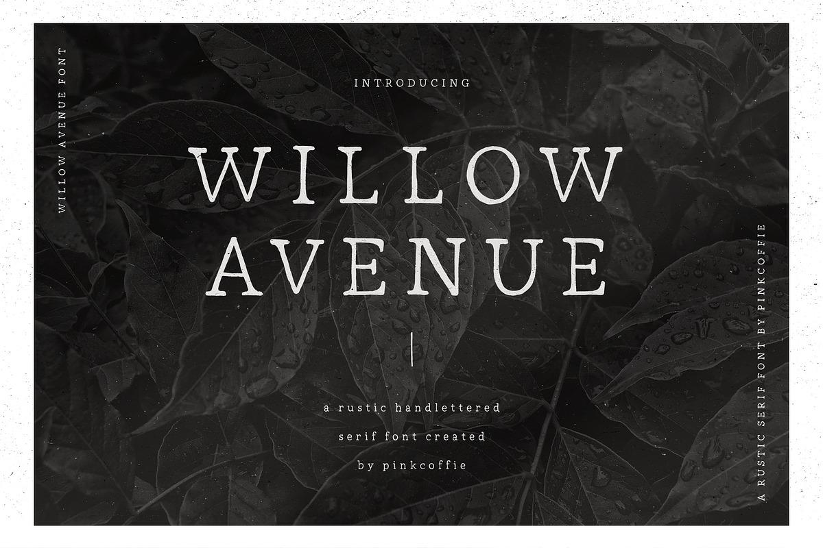 Willow Avenue | Hand lettered Serif, a Serif Font by Pink Coffie (Photo 10 of 11)