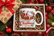 Santa Sleigh Christmas Magic, a Seasonal Illustration by Vachira Digital Studio (Thumbnail 4 of 5)