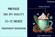 Watercolor Christmas Drinks Clipart, an Illustration by SinaCreation (Thumbnail 6 of 7)