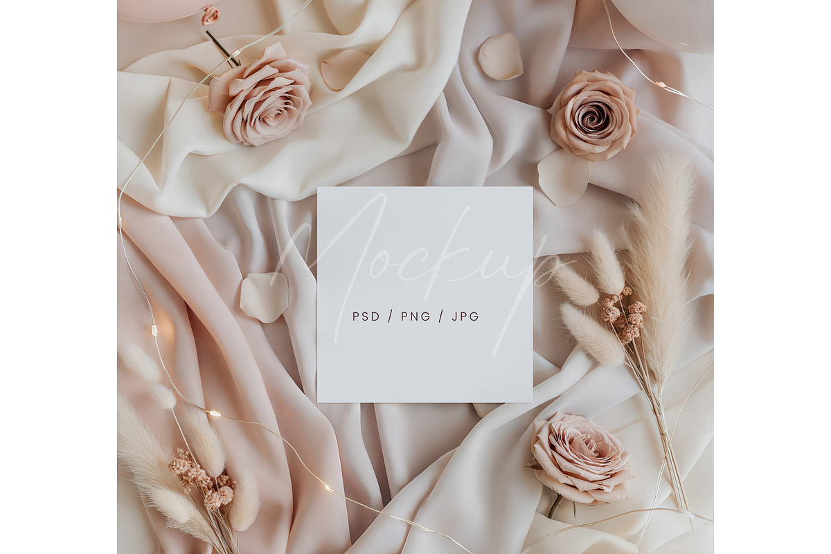 Valentines Square Card Pastel, a Product Mockup by TatiMockup (Photo 1 of 3)