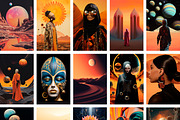 Cosmic Nomad Art Poster Collection, an Object Graphic by Struvictory.art (Thumbnail 3 of 9)
