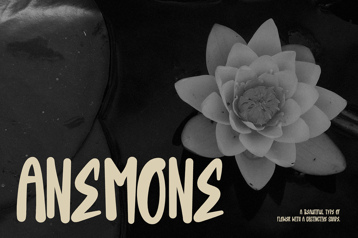 Theiba Emsion Handmade Display Font, a Handwritten Font by Maulana Creative