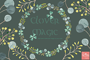 Clover Magic Watercolor Graphics, an Illustration by LittleAcornGraphics (Thumbnail 1 of 3)