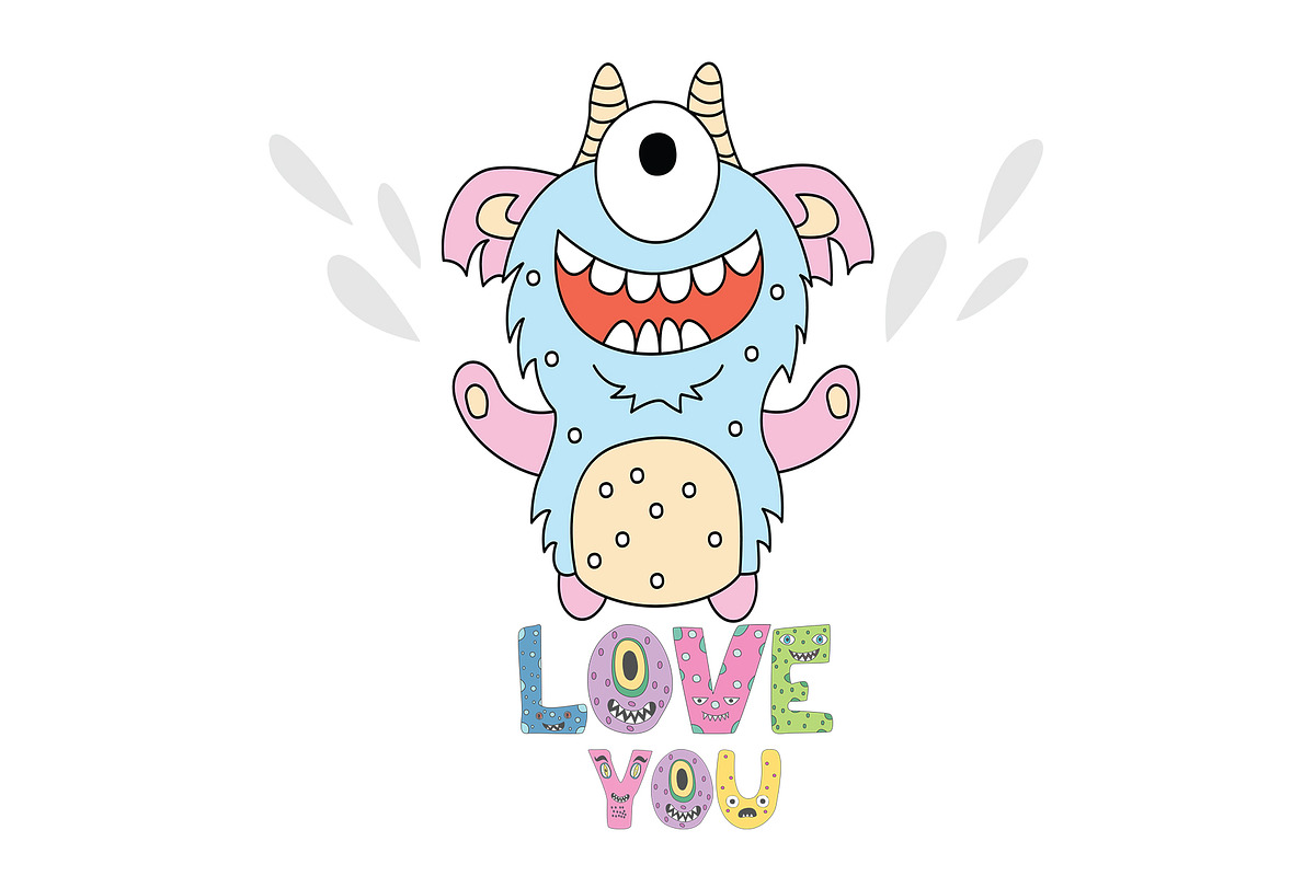 Kids Patterns & Alphabets - Monsters, a Pattern Graphic by Pixavics (Photo 7 of 7)
