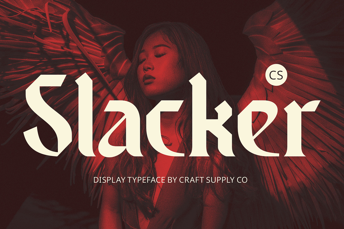 CS Slacker – Blackletter Font, a Blackletter Font by Craft Supply Co. (Photo 1 of 8)