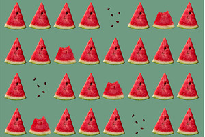 Fresh sliced watermelon isolated, a Food & Drink Photo by Yulia Furman