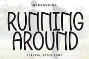 Running Around | Script Font, a Script Font by Scratchones (Thumbnail 1 of 8)