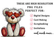 Whimsical Summer Teddy Bear Clipart, an Illustration by OK Design (Thumbnail 4 of 6)