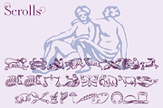 Scrolls and Flourishes, a Symbol Font by Wiescher Design (Thumbnail 4 of 6)