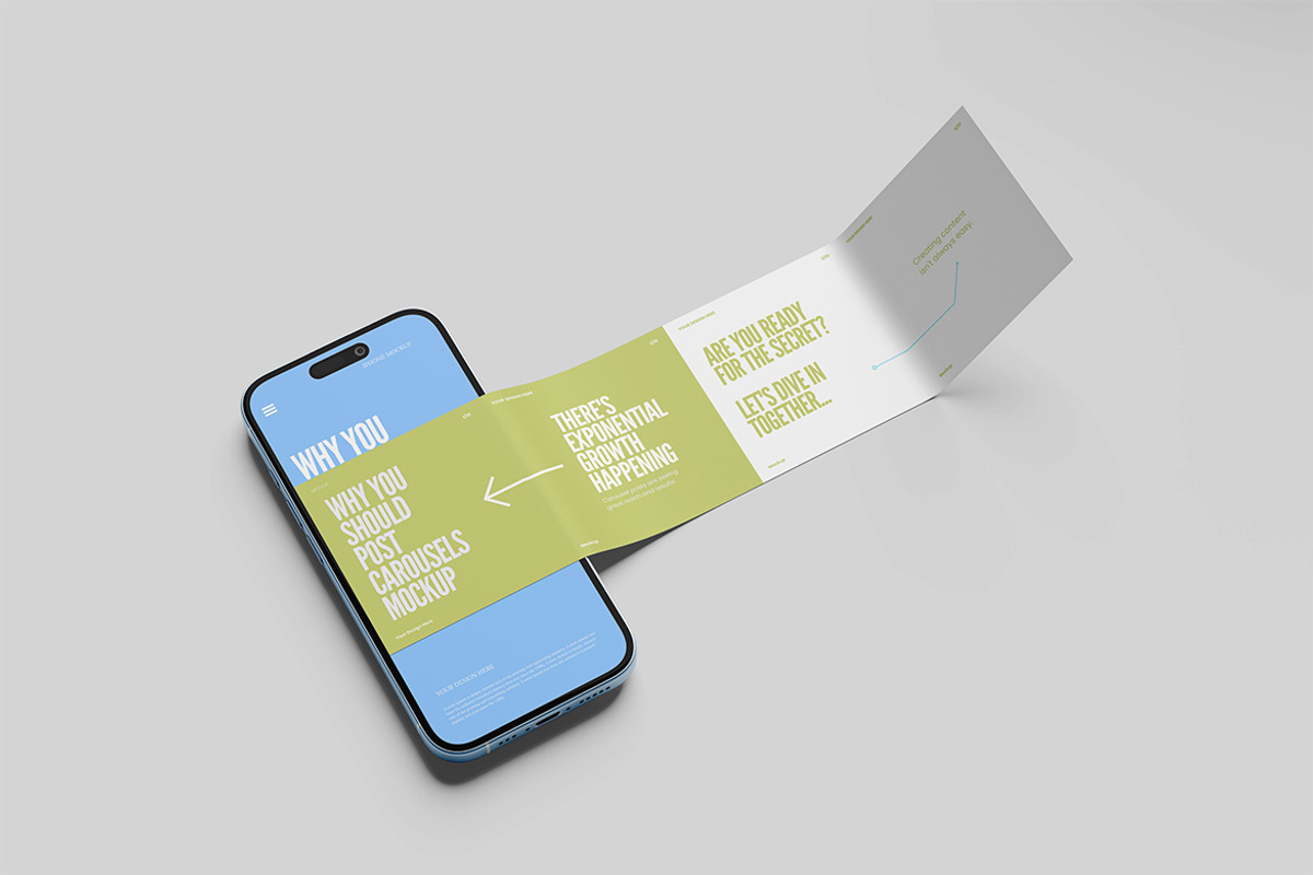 Carousel Mockup, an iPhone Mockup by Design Source_ (Photo 2 of 5)