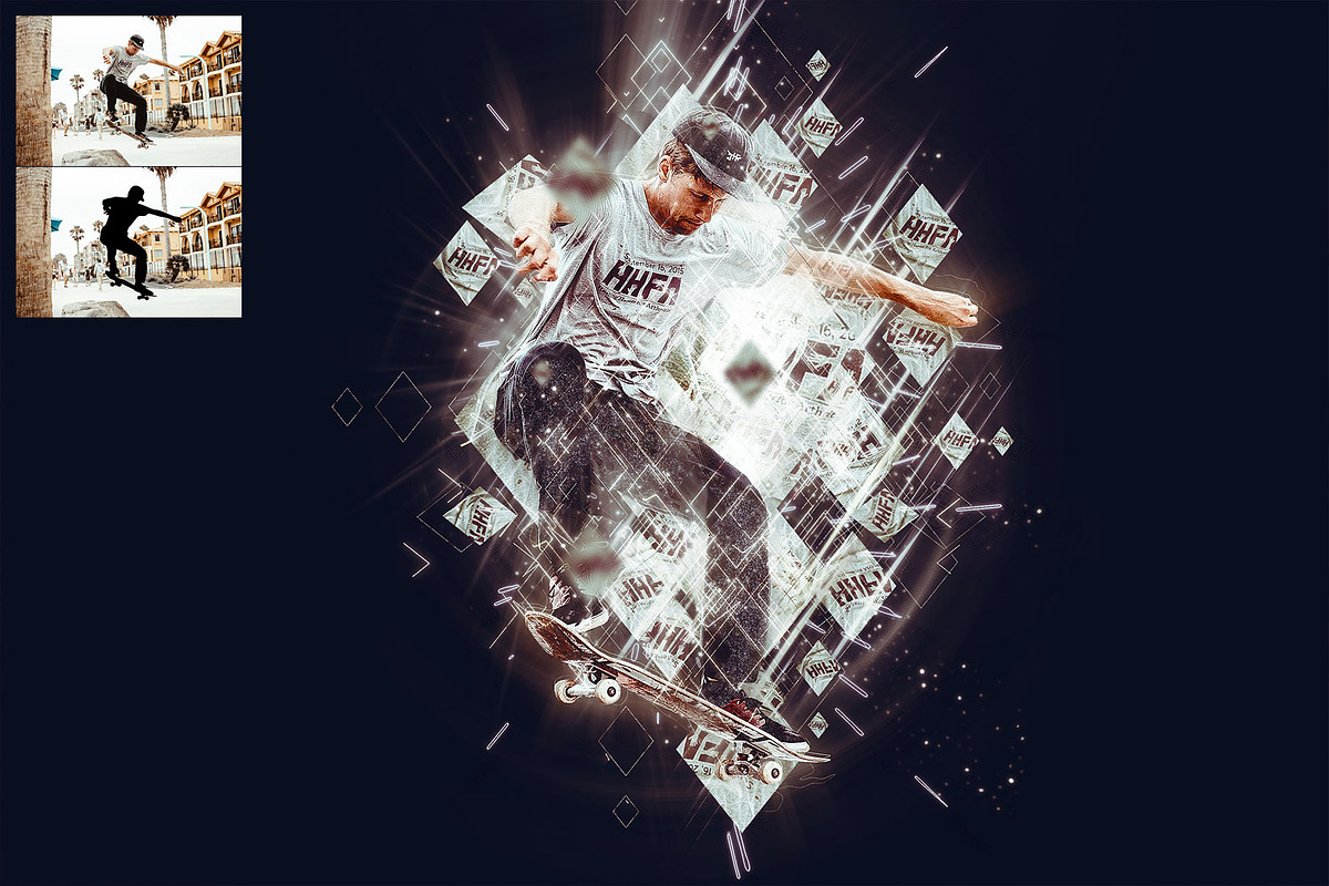 Tesseract Photoshop Action, an Action Add-On by AndriyFM (Photo 3 of 15)