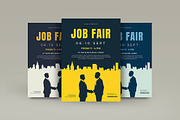 Job Fair Flyer Template, a Flyer Template by VectorVactory (Thumbnail 1 of 3)
