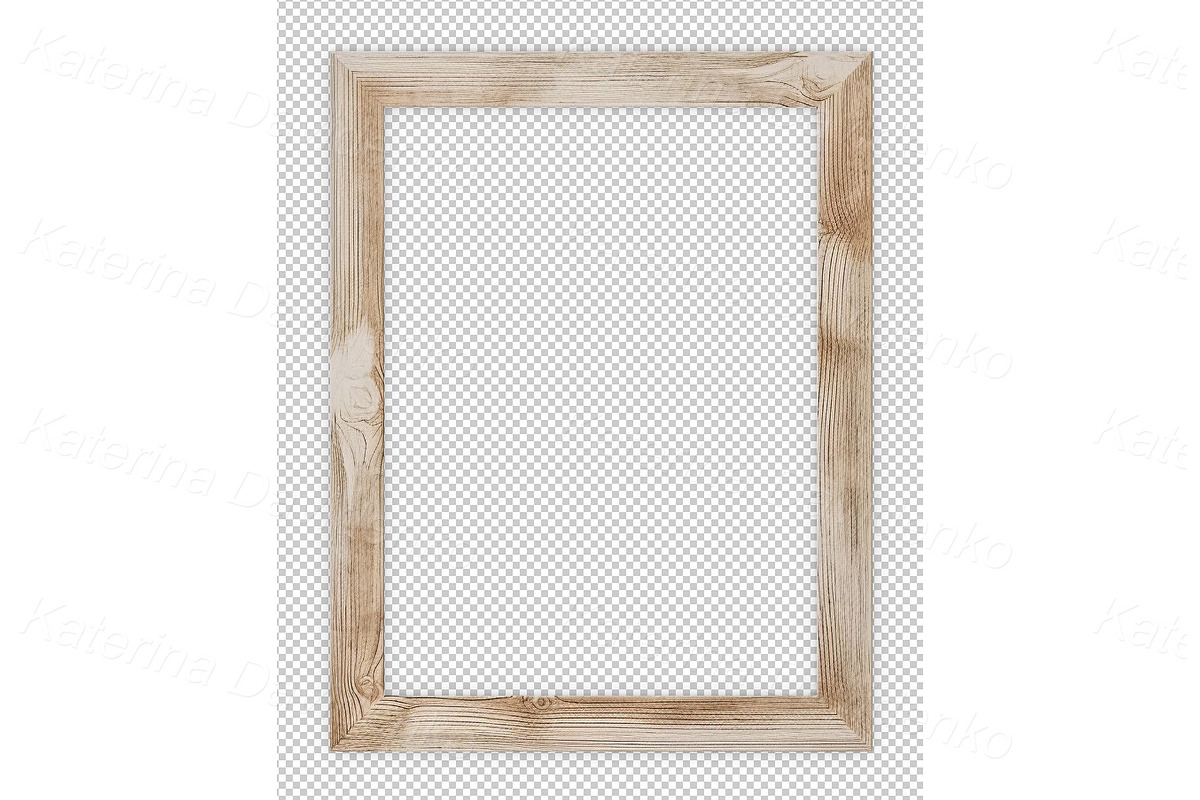 Realistic wooden frames bundle PNG, an Object Illustration by Bubert Art (Photo 6 of 10)