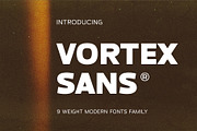 Vortex Sans, a Sans Serif Font by syabab studio (Thumbnail 1 of 20)