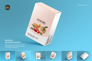 Paper Box Packaging Mockups