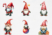 Lridescent Christmas Gnome Clipart, an Illustration by CrexoraLab (Thumbnail 3 of 5)