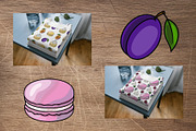 Patisserie Favorites Macaron Pattern, a Food Illustration by Elatedowl (Thumbnail 10 of 11)