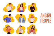 Angry, furious people set, a Person Illustration by Good Studio (Thumbnail 1 of 6)