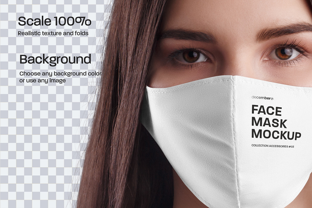 4 Mockups Face Mask, a Mask Mockup by Grow Design Craft Studio (Photo 6 of 6)
