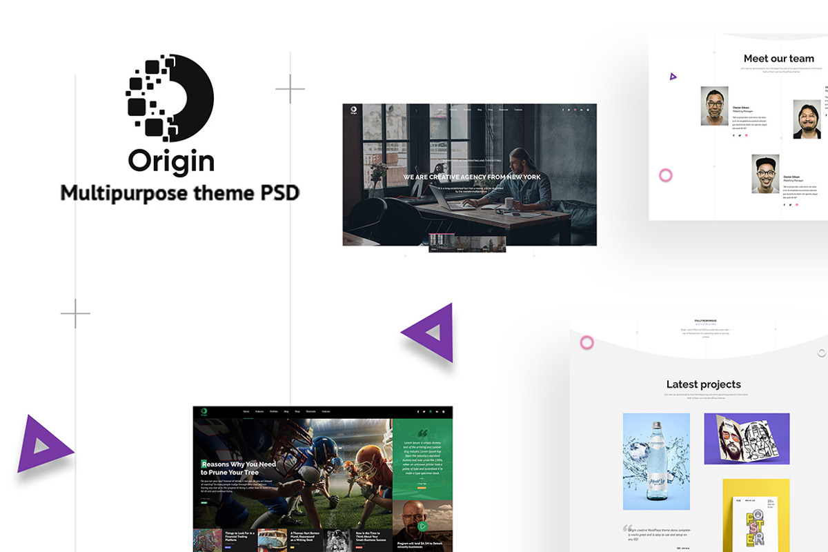 Orgin - Minimal and Creative PSD, a Templates & Theme by Knighthemes (Photo 1 of 7)