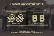Leather Necks - Vintage Font Duo, a Script Font by Dharmas Foundry (Thumbnail 5 of 13)