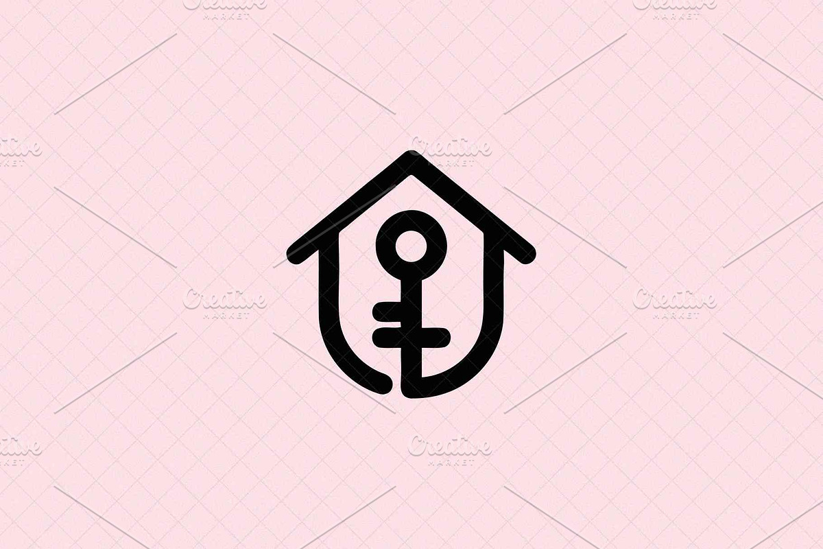 House Key Emblem, an Object Illustration by Vectorium Studio (Photo 1 of 4)