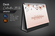 Desk Calendar 2026, a Stationery Template by crazyOWL (Thumbnail 1 of 6)