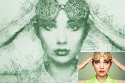 Pencil Sketch Photoshop Action, an Action Add-On by DESIGNAVO (Thumbnail 8 of 8)