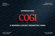 Cogi - A Refined Modern Serif Typefa