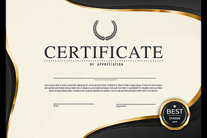 Business education diploma template, a Texture Illustration by Vector Tradition