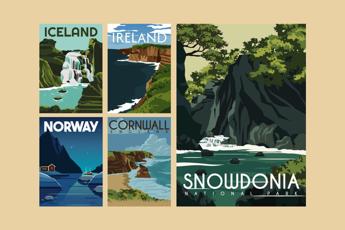 Travel Poster Northern Europe Vol.1 preview 2