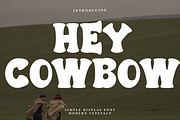 Hey Cowbow, a Script Font by FreshTypeINK (Thumbnail 1 of 8)