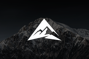 Minimalist Mountain Adventure Logo