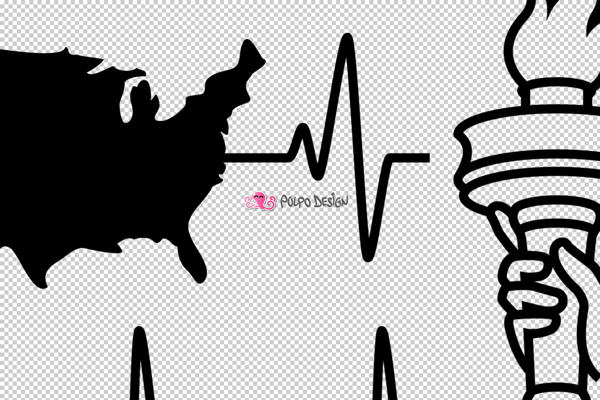 USA Heartbeats SVG, an Object Graphic by PolpoDesign (Photo 5 of 7)