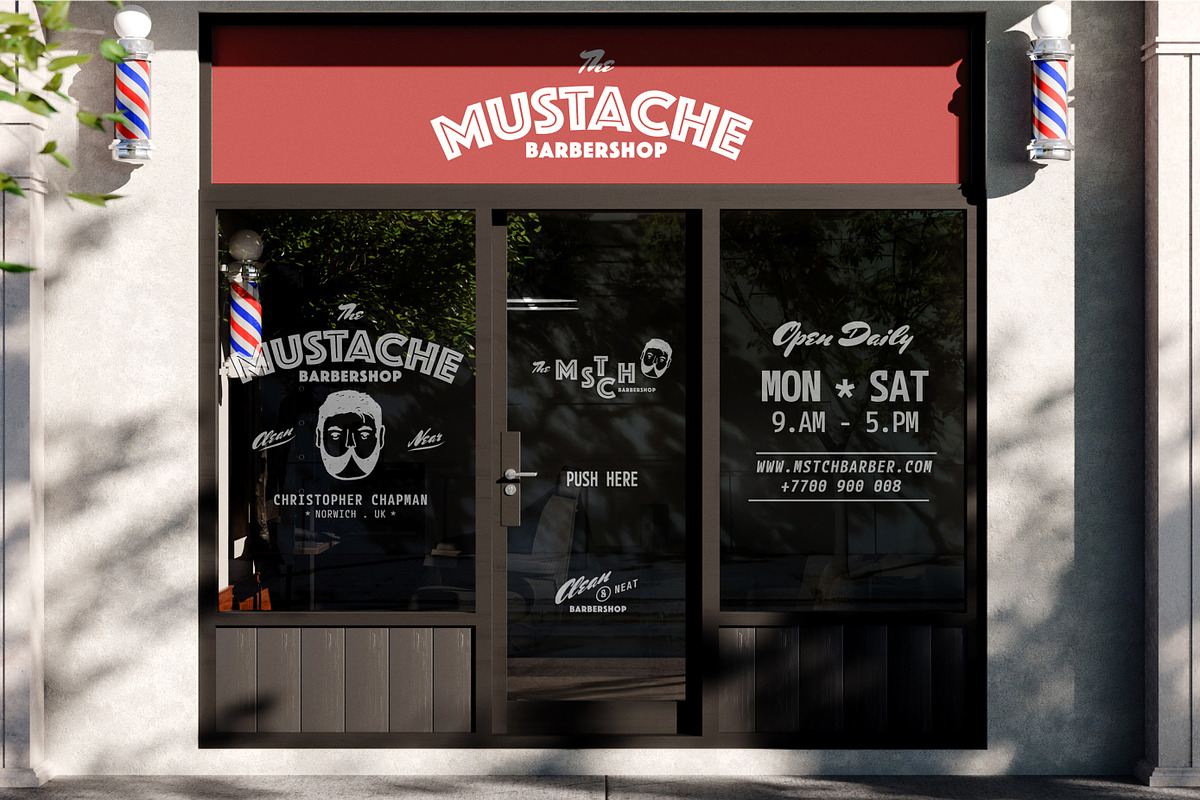38 Barbershop Saloon Branding Mockup, an Advertising Mockup by Vitora Mockup (Photo 13 of 13)