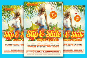 Skip & Slide Summer Party, a Flyer Template by Art and Flyers